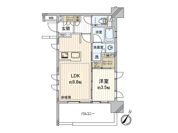 クリオラベルヴィ赤羽東 間取図(平面図)