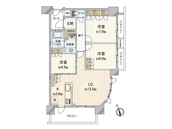 ライオンズ北赤羽レジデンス 間取図(平面図) ライオンズ北赤羽レジデンス 間取図(平面図)