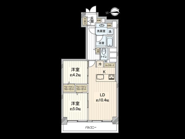 飛鳥山スカイハイツ 間取図(平面図)