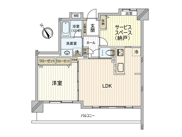 シャリエ赤羽 間取図(平面図)