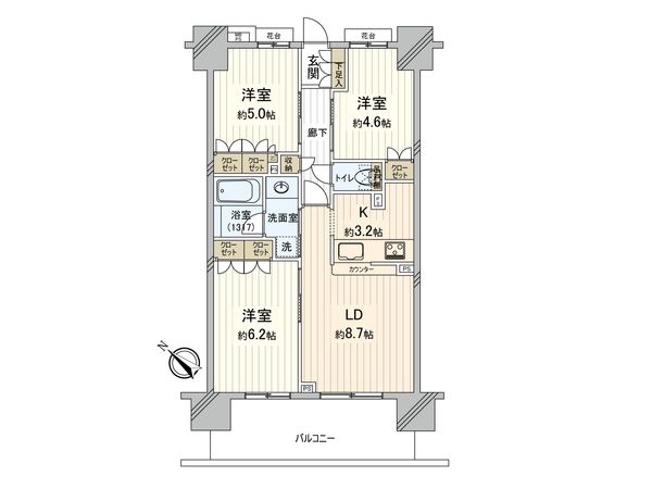 クリオレジダンス北赤羽 間取図(平面図)