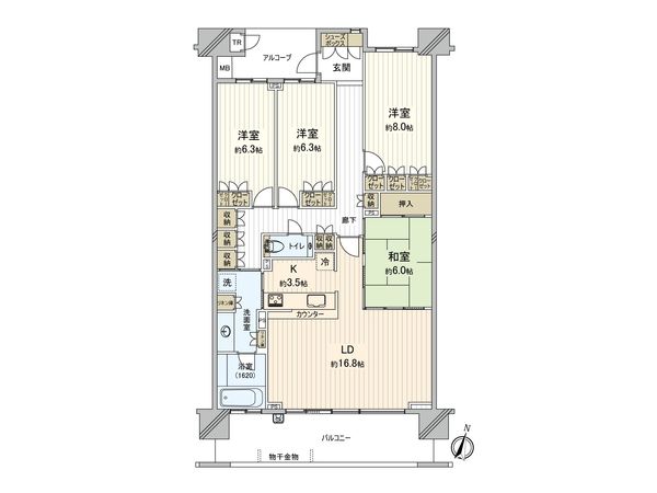 アクアテラ カーム・スクエア 間取図(平面図)