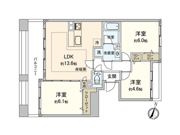 西が丘パーク・ホームズ 間取図(平面図) 西が丘パーク・ホームズ 間取図(平面図)