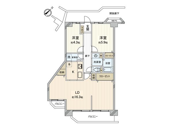 ハイラーク新赤羽 間取図(平面図) ハイラーク新赤羽 間取図(平面図)