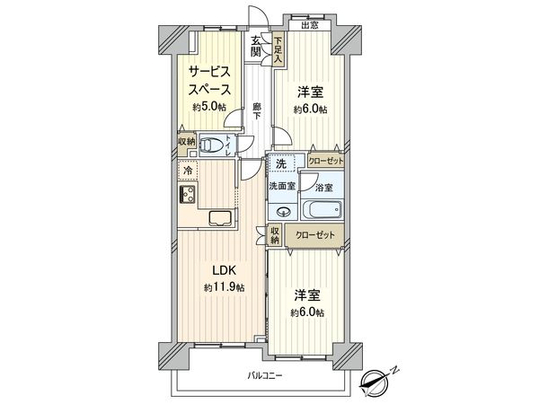 ルピナス蕨 間取図(平面図) ルピナス蕨 間取図(平面図)