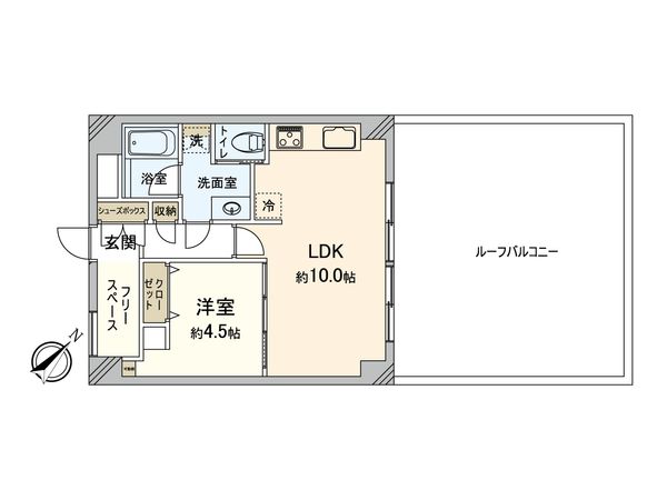 コスモ赤羽 間取図(平面図) コスモ赤羽 間取図(平面図)