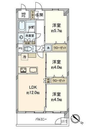 東建西ケ丘マンション 間取図(平面図) 東建西ケ丘マンション 間取図(平面図)