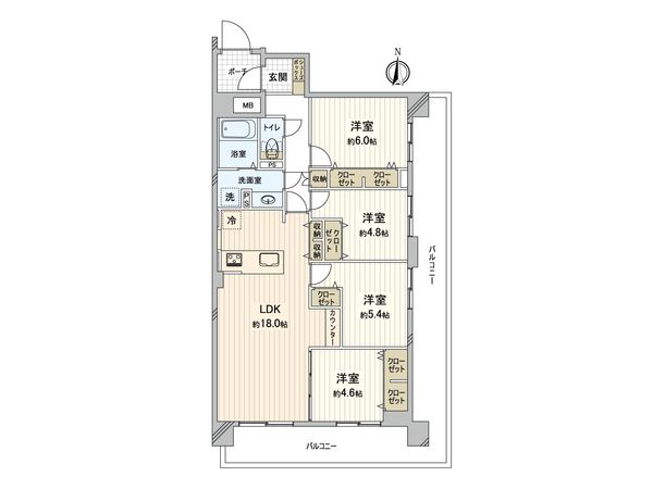 レールシティ十条清水坂公園 間取図(平面図) レールシティ十条清水坂公園 間取図(平面図)