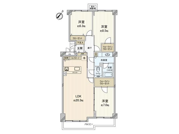 コート赤羽 間取図(平面図) コート赤羽 間取図(平面図)