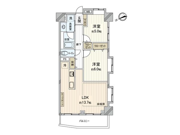 グローリオ十条 間取図(平面図) グローリオ十条 間取図(平面図)