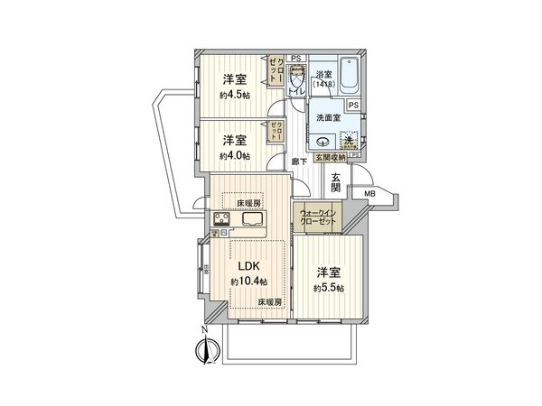 ドラゴンマンション赤羽壱番館 間取図(平面図) 間取図(平面図)