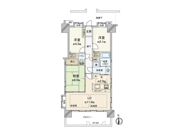 間取図(平面図)
