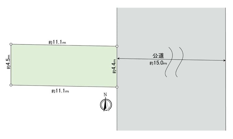 台東区清川1丁目 土地 区画図