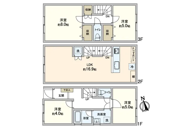 建物参考価格：2,630万円建物延べ床面積：93.31平米●上記プランは、一例でプランはお客様が自由に決定できます。