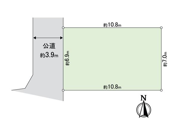 荒川区西尾久2丁目 借地権 区画図 荒川区西尾久2丁目 借地権 区画図