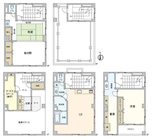 台東区松が谷2丁目 戸建 間取図(平面図)