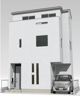 北区田端2丁目 新築戸建 外観パース図