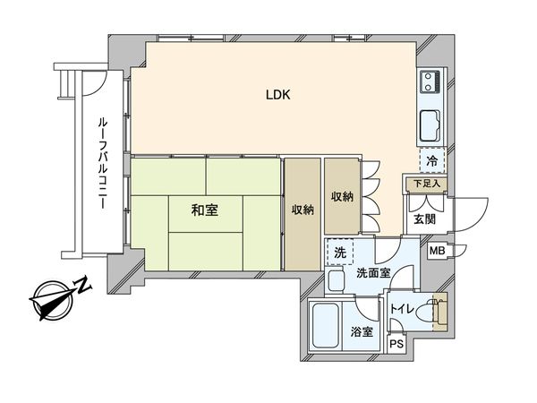 藤和下谷コープ 間取図(平面図) 藤和下谷コープ 間取図(平面図)
