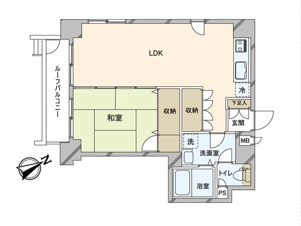 藤和下谷コープ 間取図(平面図) 藤和下谷コープ 間取図(平面図)