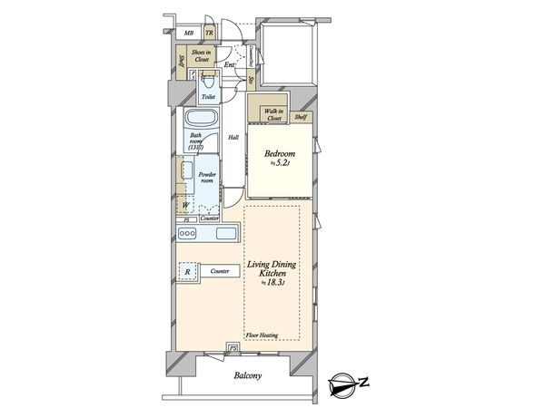 Brillia浅草橋 間取図(平面図) Brillia浅草橋 間取図(平面図)