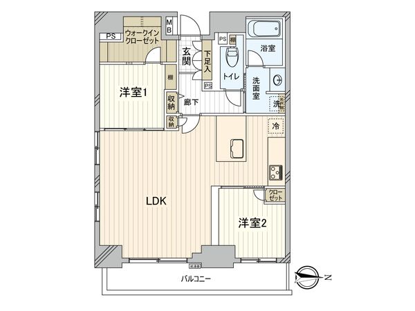 日神デュオステージ蔵前NEXT 間取図(平面図) 間取図(平面図)