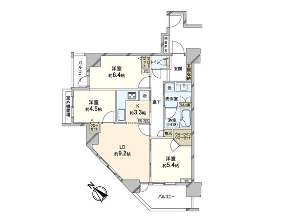 ライオンズシティ東京根岸 間取図(平面図) 間取図(平面図)