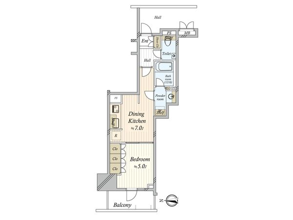 プレミスト蔵前 間取図(平面図) プレミスト蔵前 間取図(平面図)