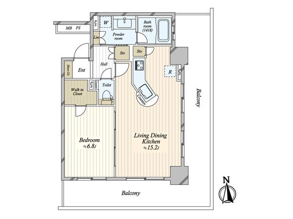 ライオンズタワー上野黒門町 間取図(平面図) 間取図(平面図)