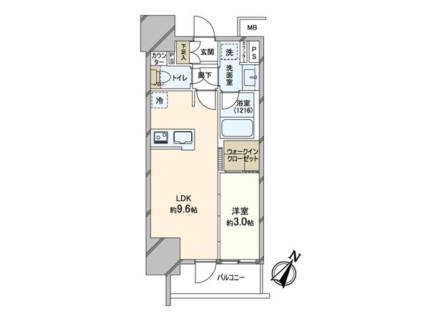 リビオレゾン上野根岸 間取図(平面図) リビオレゾン上野根岸 間取図(平面図)
