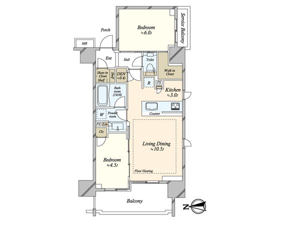 シティハウス千代田外神田 間取図(平面図) 間取図(平面図)