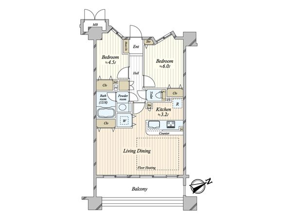 グランシティ上野 間取図(平面図)