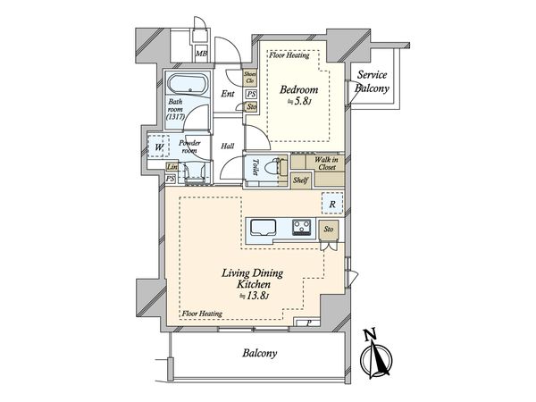 Brillia東上野 間取図(平面図)