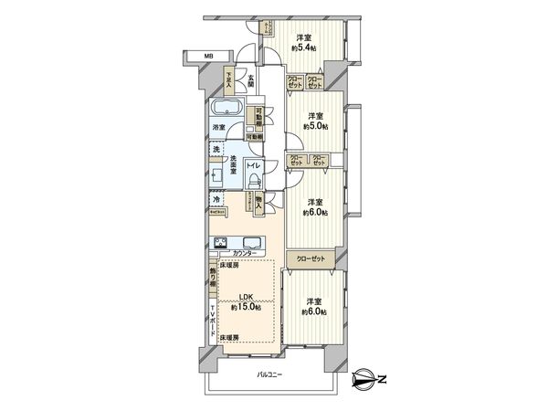 東京ビューマークス 間取図(平面図)