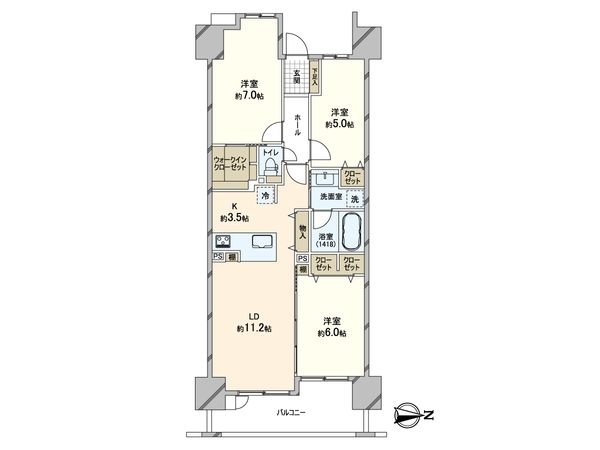 東京ビューマークス 間取図(平面図)