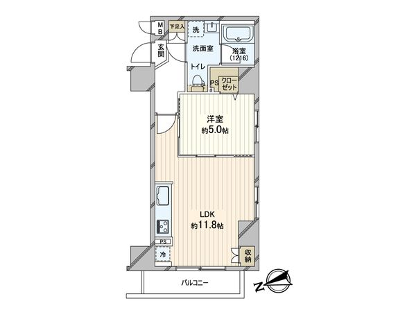 Rising place 浅草五番館 間取図