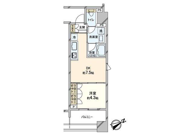 ルフォン浅草蔵前 間取図(平面図)