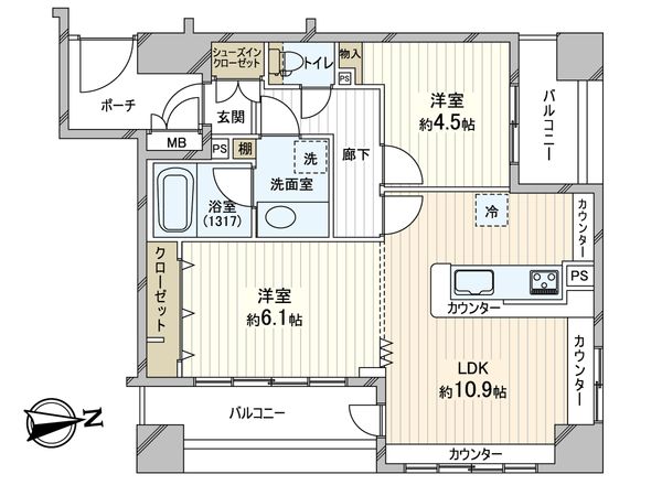 グランベルセントラルステージ 間取図(平面図) グランベルセントラルステージ 間取図(平面図)
