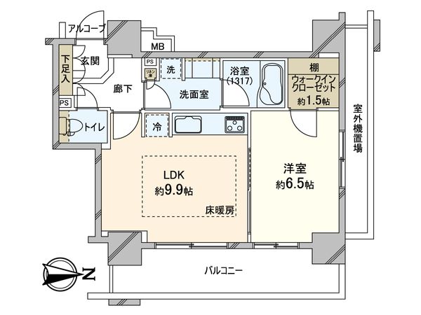パークタワー秋葉原 間取図(平面図) パークタワー秋葉原 間取図(平面図)