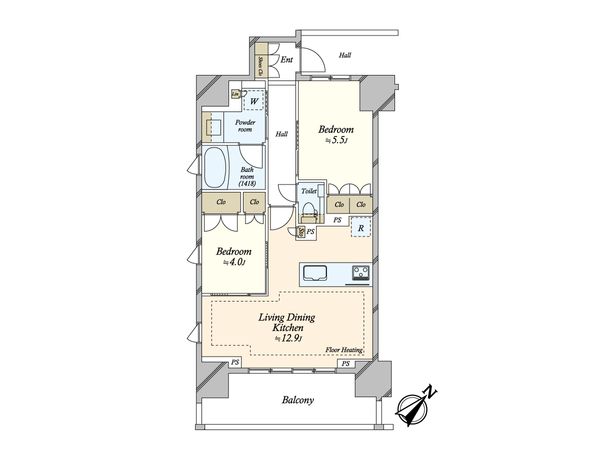 ブラントン蔵前 間取図(平面図)