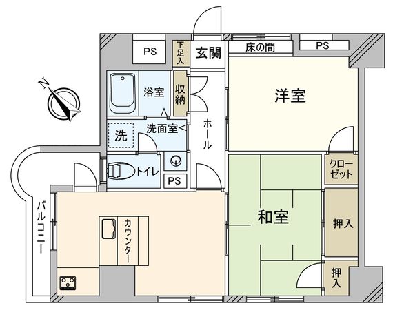ルーブルかな杉 間取図(平面図)