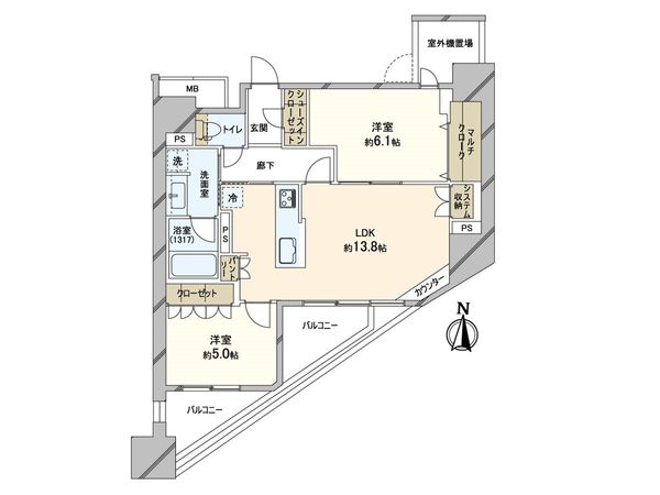 ヴェレーナ東京入谷Ⅲ 間取図(平面図) ヴェレーナ東京入谷Ⅲ 間取図(平面図)