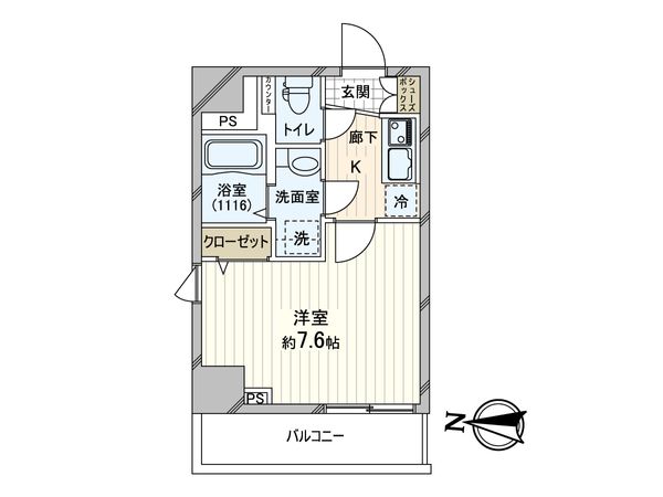 ガリシア清澄白河 間取図(平面図) ガリシア清澄白河 間取図(平面図)