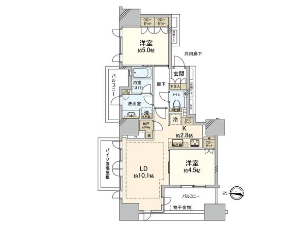 Brillia秋葉原 間取図(平面図) Brillia秋葉原 間取図(平面図)