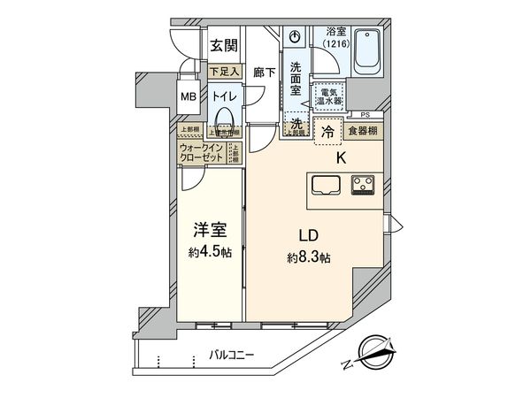 ハーモニーレジデンス上野ノースフロント 間取図(平面図)