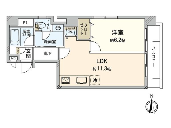 デューク浅草 間取図(平面図) 間取図(平面図)