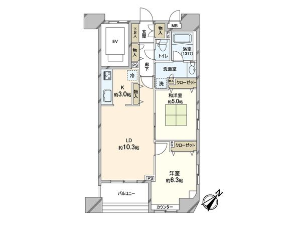 プリムローズ根岸ビーフォート 間取図(平面図)