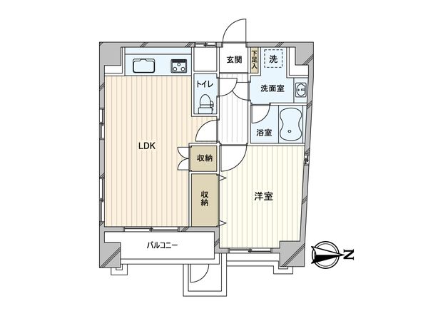 レジェンド三ノ輪 間取図(平面図)