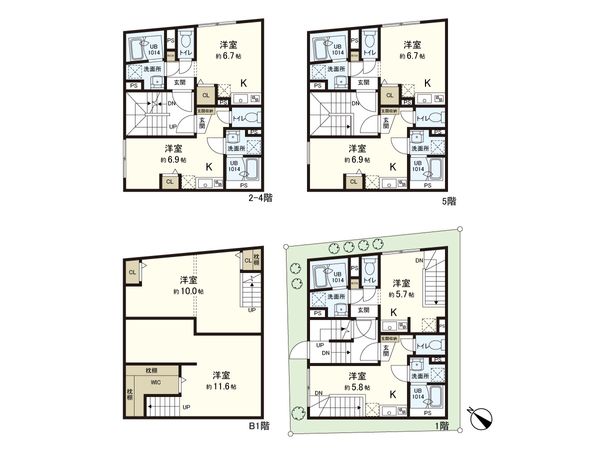 アンリーシュ(根津2丁目一棟マンション) 間取図(平面図)