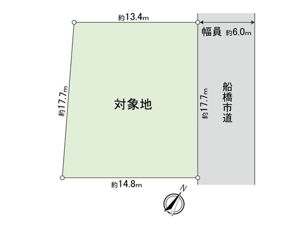 船橋市新高根3丁目 土地 区画図 船橋市新高根3丁目 土地 区画図