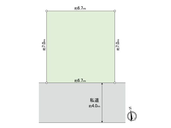川口市芝富士1丁目 土地 区画図 区画図